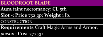 Bloodroot Blade